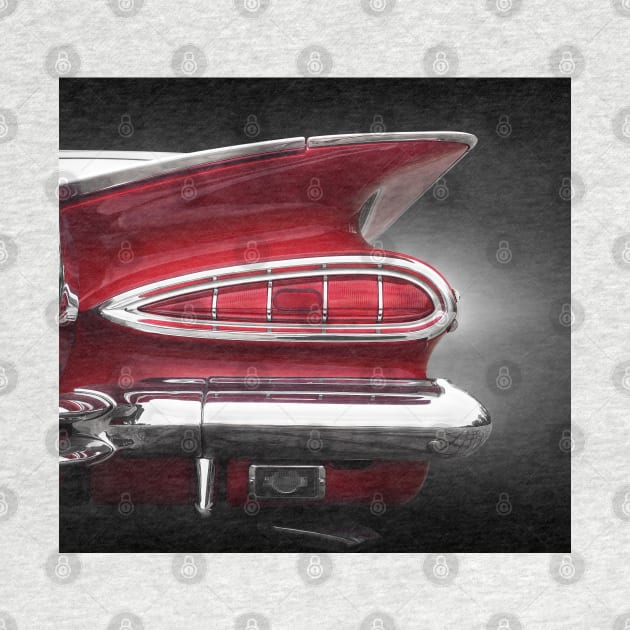 US American classic car 1959 Impala convertible tail fin by Beate Gube